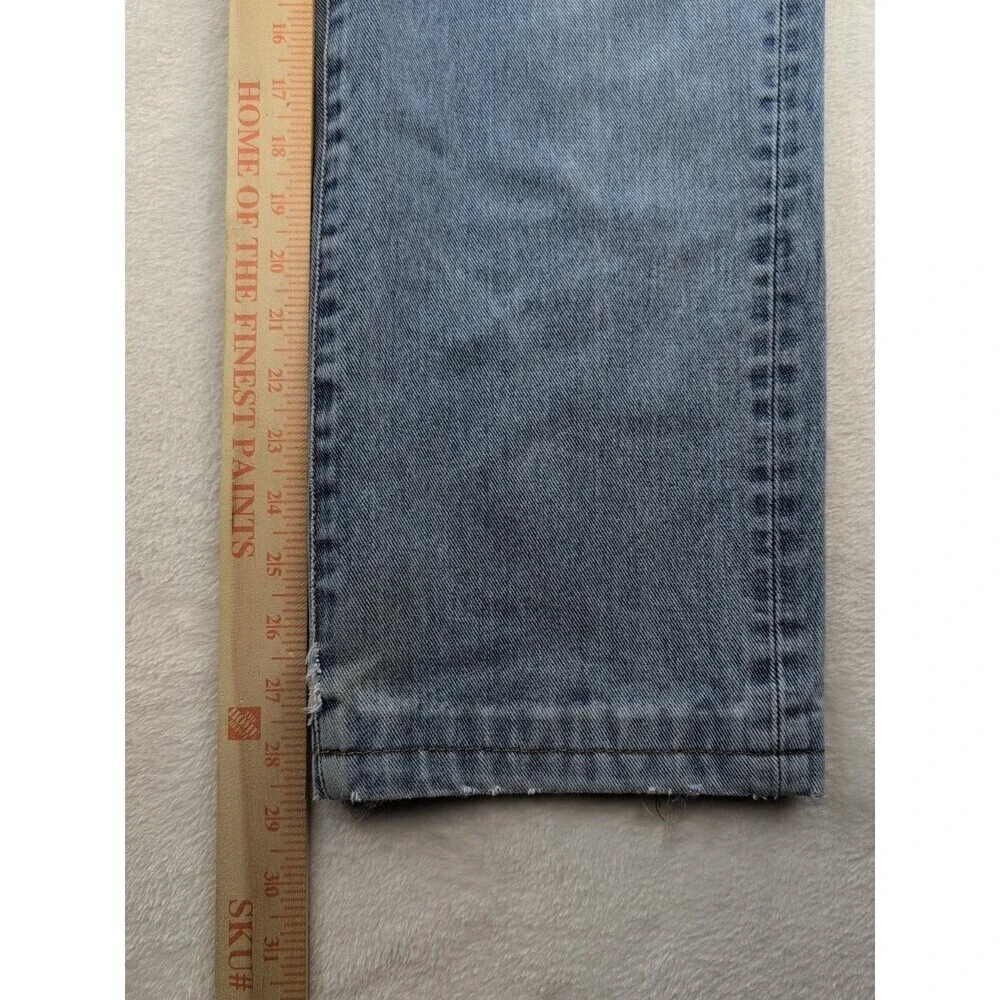 Pepe Jeans ORIGINAL PEPE COMFORT Jeans Y2K Distressed Relaxed Fit Size 36x33